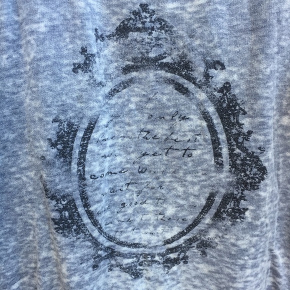 Guess S/M vintage Pullover sweater Blue distressed - Picture 5 of 7